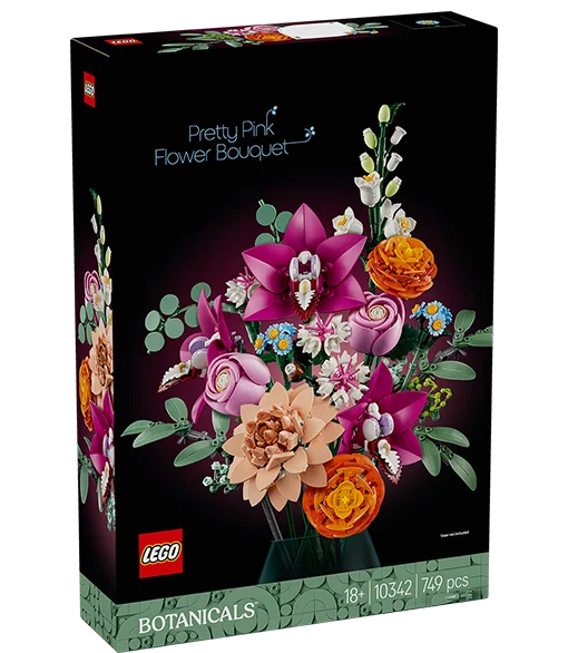 LEGO® Piękny bukiet różowych kwiatów