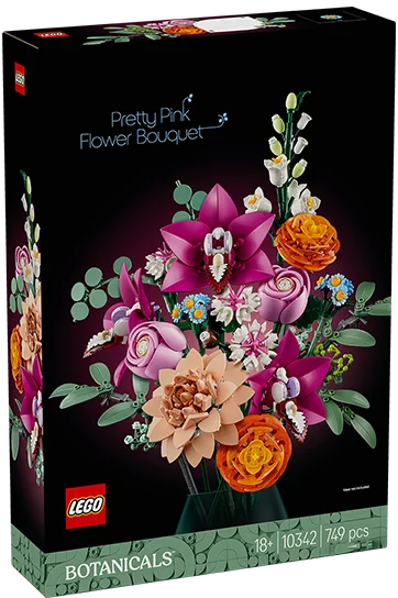 Lego® 10342 - Piękny bukiet różowych kwiatów