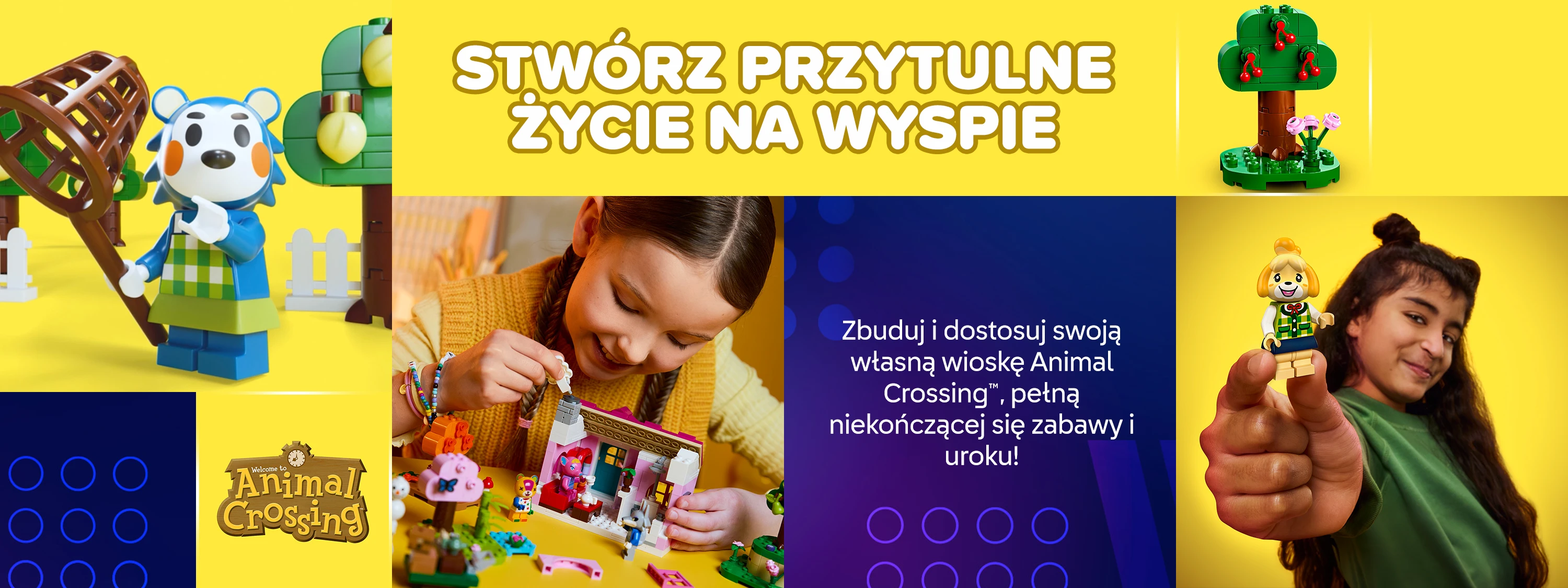 Zbuduj i dostosuj swoją własną wioskę Animal Crossing™, pełną niekończącej się zabawy i uroku!