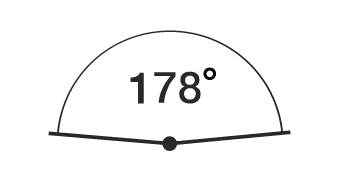  Szeroki kąt widzenia 178
